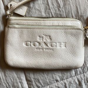 Coach white wallet